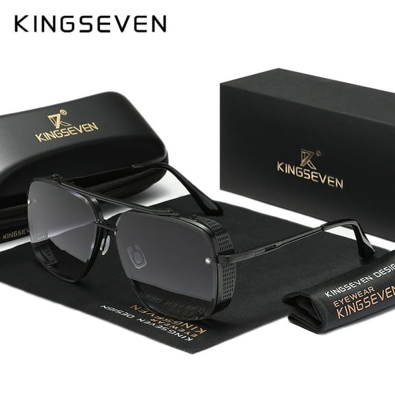 KINGSEVEN Vintage Alloy Design Sunglasses UV400 High Quality Men Women Driving Protection Eyewear