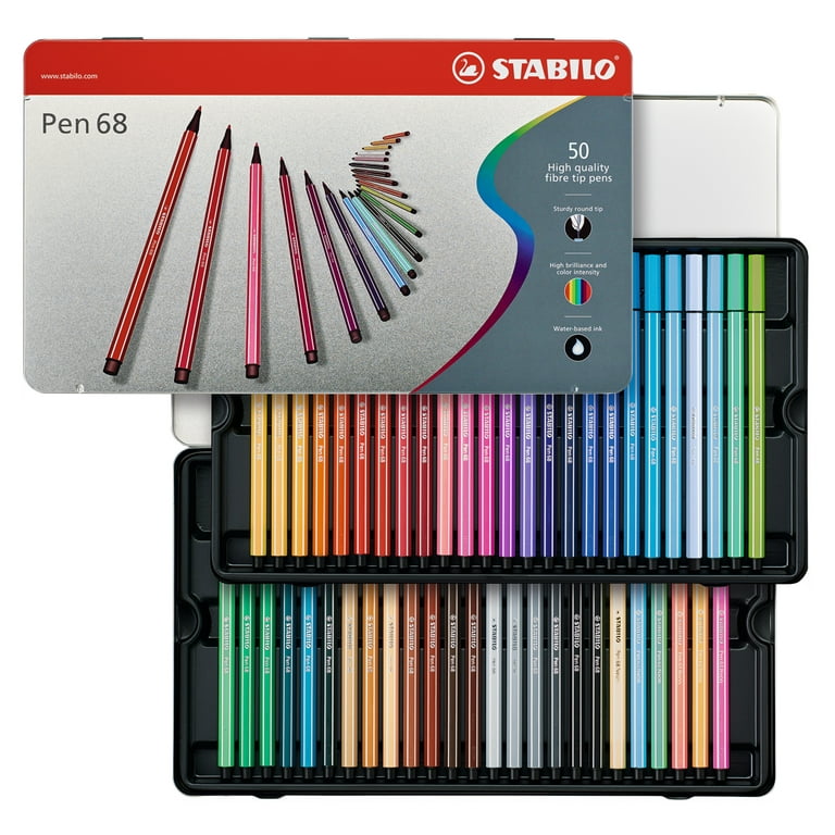 Premium felt-tip pen STABILO Pen 68 - pack of 12 colors