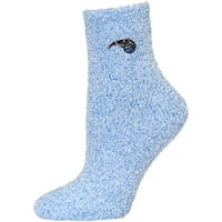 Orlando Magic Women's Fuzzy Block Tri-Blend Socks - Blue - M