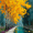 Autumntree, variant on Quebec Birch Forest Autumn Landscape Canvas Print, National Park Scenery Oil Painting Wall Art