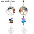 thumbnail image 2 of Paquete de 2 atrapasueños de cristal colgante, colgantes de cristal del árbol de la vida para ventana, jardín, decoración del hogar, 2 of 5