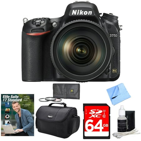 Nikon D750 DSLR 24.3MP Digital Camera w/ AF-S NIKKOR 24-120mm Lens 64GB Bundle