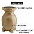 thumbnail image 3 of Koolscapes 55 Gallons Rain Barrel Beige Eco-Friendly 210L Rain Water Collection Barrel Durable Corrosion-Resistant, 3 of 7