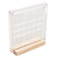 thumbnail image 3 of KAKOWELY seashell display box Transparent Seashell Display Box Acrylic Storage Box for Jewelry Specimens and Sea Shell Mini Stones Storage Box with Wood Base, 3 of 5