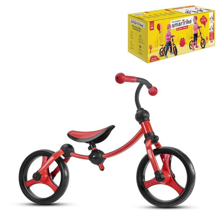 smarTrike Lightweight Adjustable Kids Running Bike 2 in 1 Balance Bike Red