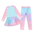 thumbnail image 3 of ZXLBBD Swimsuit for Girls Long Sleeve Bathing Suits with Rash Guard Bottoms Sun for Kids Comfort Summer Beachwear, 3 of 3
