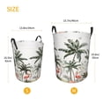 thumbnail image 5 of Daiia Flamingo Palm Trees Round Laundry Basket with Handles Thickened Waterproof Circular hamper,Dirty Clothes Storage Basket for Bedroom,Bathroom,College Dorm-Medium, 5 of 8