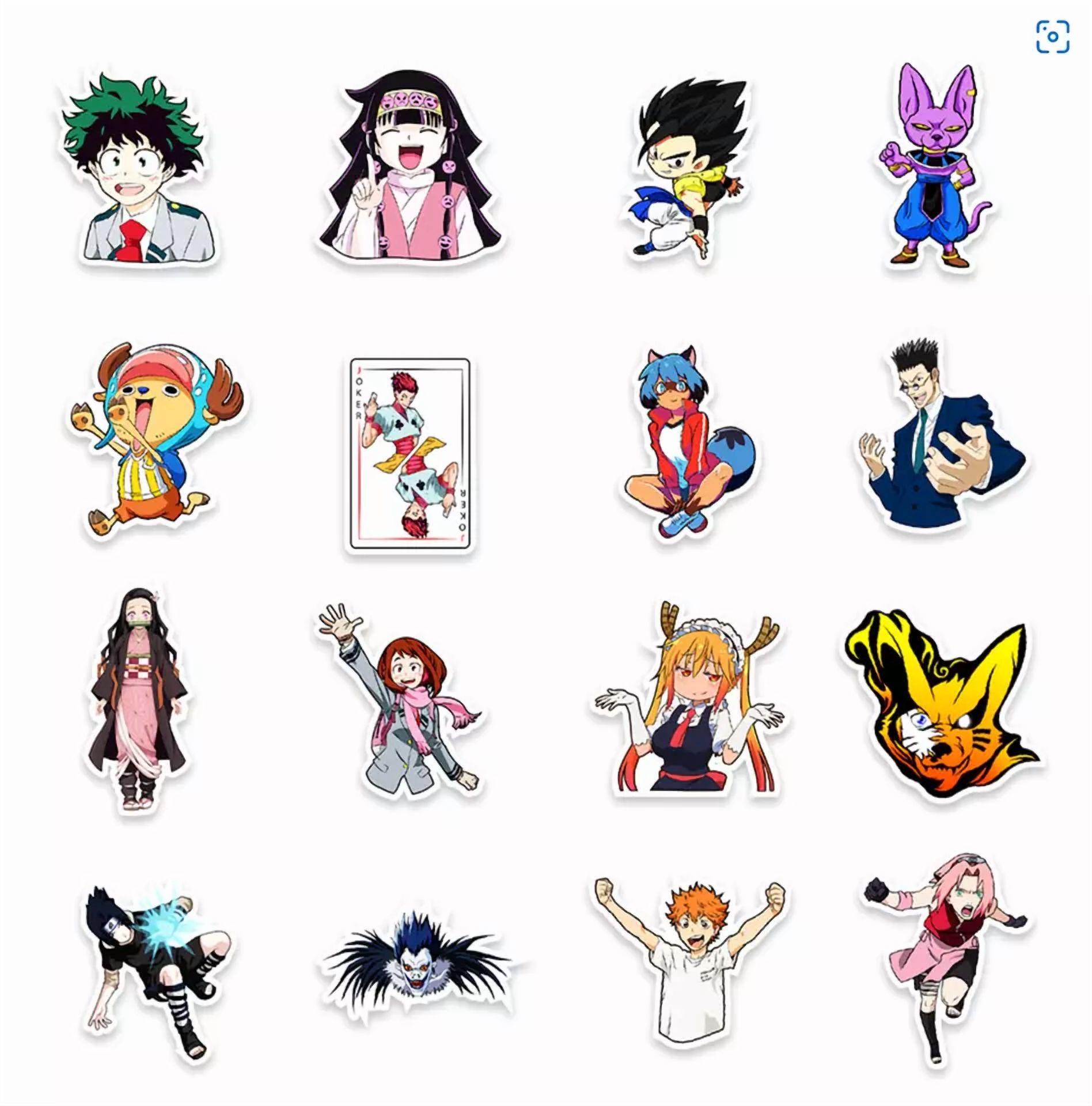 BUTTERFLY- 50Pc Waterproof Vinyl Stickers Japan Anime Luggage Phone Laptop Water Bottle Car