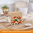 thumbnail image 5 of Orange Butterflies and Flowers Thick U Shape Acrylic Napkin Holder Non Slip Space Saving for Kitchen, 5 of 9