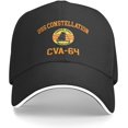 thumbnail image 4 of USS Constellation CVA-64 Unisex Baseball Caps Sandwich Caps Casual hat, 4 of 8