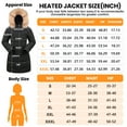 thumbnail image 6 of Heated Women Jacket, 2 Pack 12000mAh Power Bank, 5 Heat Zone, 4 Heating Level(L), 6 of 6