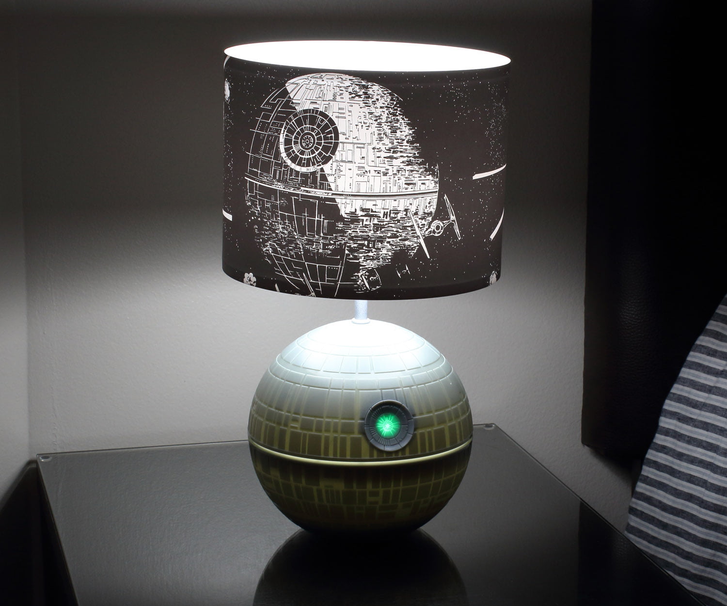 3D LED 8cm Crystal ball Star Wars Death Star Night Light Table Desk Lamp Gift 
