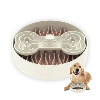 The UFO Interactive Push Button Food Treat Dispenser Bowl for Dogs and  Puppy for Fun Slow Feeding Puzzle Feeder