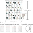thumbnail image 5 of Bird Shower Curtain, Cute Shower Curtain Colorful Funny Animal Shower Curtain Hooks, Multicolor Rowley Birds Shower Curtains for Bathroom Funny Bathroom Decor, 72Wx72H Inch, 5 of 6
