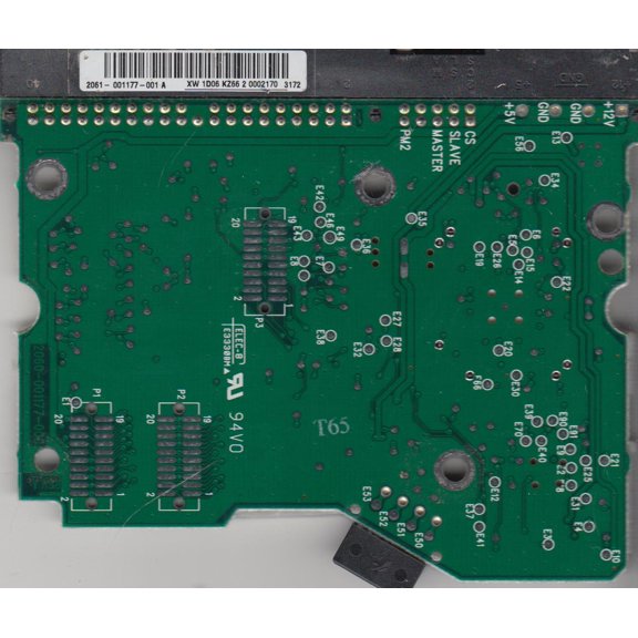 WD200BB-00DGA0, 2061-001177-001 A, WD IDE 3.5 PCB