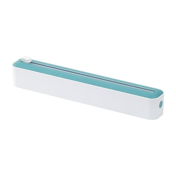 Cling Film Dispenser with Cutter - 2-in-1 Aluminum Foil/Wrap Organizer, Safe Cutting for Kitchen