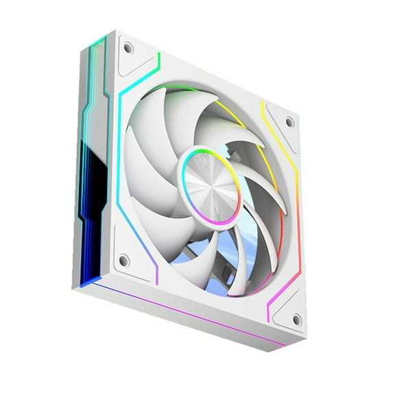 Advanced Cooling 120mm PWM PC Fan with ARGB Lighting, Infinitys Mirroring Designs for Desktops and Workstations