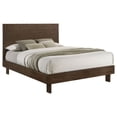 thumbnail image 3 of Glenwood 48-inch Queen Platform Panel Bed Warm Brown, 3 of 10