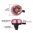 thumbnail image 3 of WIRESTER Pink Bicycle Bell Aluminum Alloy Mini Bike Bell With Ring Horn Accessories for Adults Men Women Kids Girls and Boys -Outer Space Records, 3 of 7