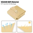 thumbnail image 2 of Yescom 7FT 97% UV Block Triangle Sun Shade Sail Decor Patio Pool Garden Yard Lawn Carport Net Awning Mellow Yellow, 2 of 10