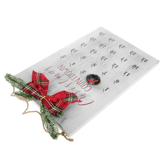 WHAMVOX  Farmhouse Christmas Decor Hanging Countdown Calendar Blocks