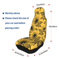thumbnail image 4 of Zufioo Autumn Sunflower Full Set Car Seat Covers with Soft Padding 2PCS Universal Auto Front Seats Protector Fits Cars, SUVs, Sedans, and Trucks, 4 of 7