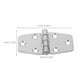 thumbnail image 2 of FOMIYES 2Jgo Bisagras Marinas De Inoxidable Con Para Puertas De Yate Y Escotillas Resistentes, 2 of 7