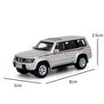 thumbnail image 4 of 1:64 Scale Paudi Nissan Patrol Silvery Diecast Model Car Miniature Toy Car Vehicle, 4 of 14
