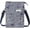 Royal Blue, variant on Leaf Pattern Canvas Cell Phone Purse Wallet Lightweight Small Crossbody Purse Bags for Women