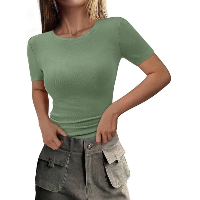Remera Mujer PRETTYGARDEN 2025 Ajustada de Canalé Verde M