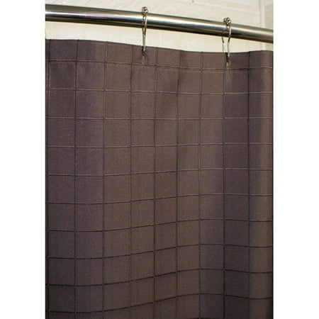Kartri Sales Lincoln Brown Grid Shower Curtain Walmart Com