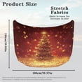 thumbnail image 7 of Uorisanigo Car Hood Cover Elastic Fabrics Can be Washed Fabric Christmas Tree Print Hood Covers Stretchable Cover Removable Automotive Accessories Car Decoration, 7 of 7