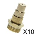 thumbnail image 1 of DYNWAVECA 10xAdjustable Water Spray Irrigation Nozzle Misting Sprinkler #2 DN15, 1 of 9