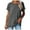 Dark Gray-23, variant on Summer Tops for Women Short Sleeve Crewneck Tshirts Side Split Loose Fit Tunic Shirts