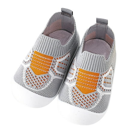 

ASEIDFNSA Boys Shoes Slip On Shoes for Kids Toddler Kids Baby Boys Girls Shoes First Walkers Breathable Soft Antislip Wearproof Crib Shoes Prewalker