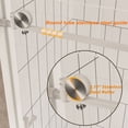 thumbnail image 6 of 56-60" W x 60" H Frameless Shower Door, 1/4" Tempered Glass, Brushed Nickel, 6 of 14