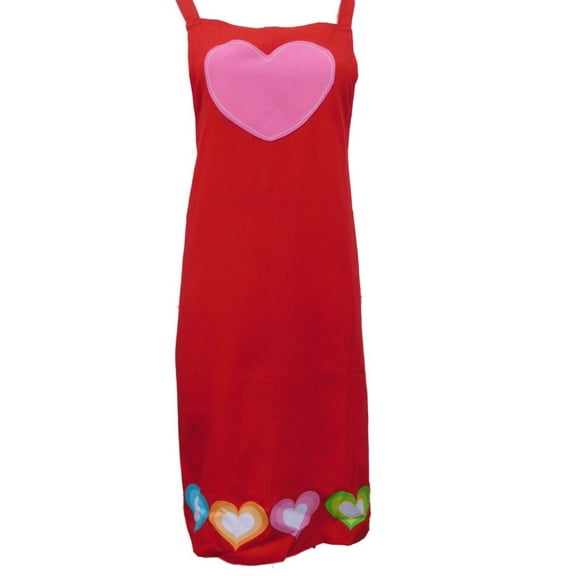 Style Valentine Red Hearts Classic Kitchen Bib Apron Cooking