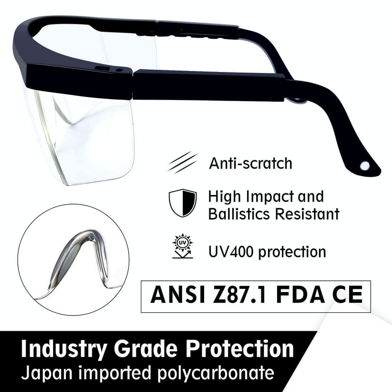 Milwaukee Safety Glasses with Clear Anti-Scratch Lenses (12-Pack)