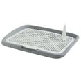 thumbnail image 4 of Bandeja de arena para inodoro para perros Yinane soporte para almohadilla extraíble gris, 4 of 8