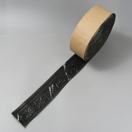 Self-Adhesive XPE Foam Contact Paper Wall Stickers for Shelf Liner Dresser Drawer Locker Black 80x4mm 10m/roll