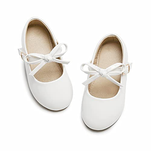 Felix & Flora Toddler Little Girl Mary Jane Dress Shoes Ballet Flats for Girl Party School Shoes. 