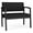 Castillo Black, variant on Lesro Lenox Steel Polyurethane Bariatric Waiting Room Guest Chair in Black/Castillo Black