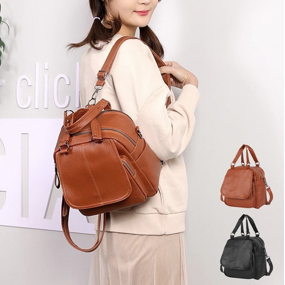 Willstar Women Leather Backpack Ladies Cross Body Rucksack School