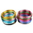 thumbnail image 3 of XmhyTop-A 3 Yard Colored Aluminum Craft Wire Flexible Metal Artistic Wire for Jewelry Making, Floral Art DIY Beading Projects, 0.25cm Width,Drak Pink, 3 of 3