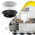 thumbnail image 3 of Eigraketly 10 unids/set rejilla de ventilación ajustable de acero inoxidable para rejillas de ventilación redondas para el hogar negro (plano) Type3 NO3, 3 of 6