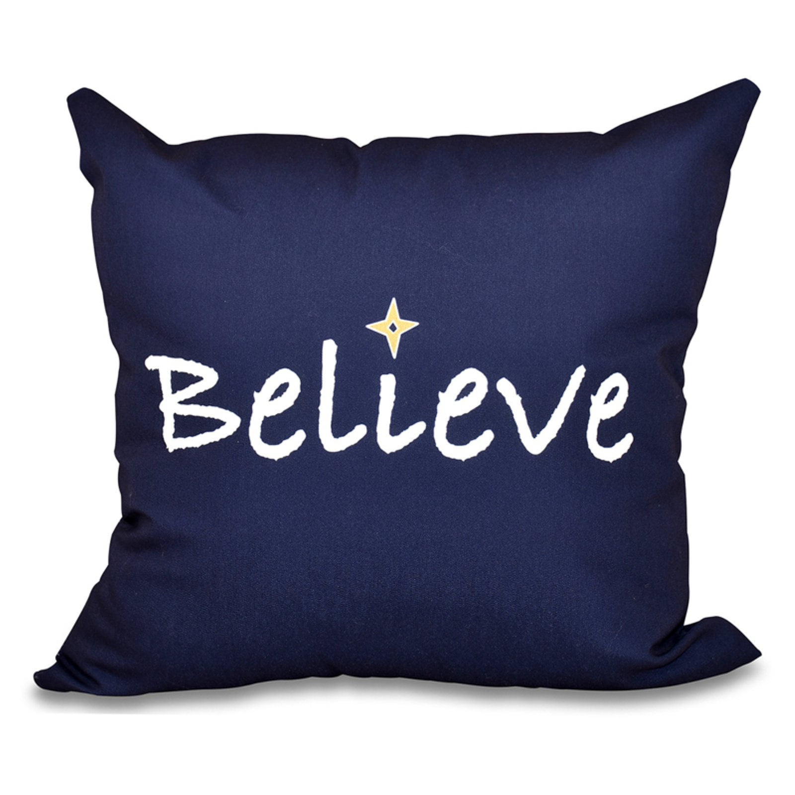 Simply Daisy 16" x 16" Believe Word Print Pillow