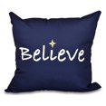 thumbnail image 2 of Simply Daisy 16" x 16" Believe Word Print Pillow, Red, 2 of 2