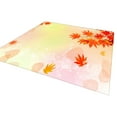 thumbnail image 2 of AuroraX Non-Slip Backing Living Room Area Rug Halloween Thanksgiving Fall Bath Mat Rug Contemporary 35x23 Inch Maple Leaf, 2 of 6
