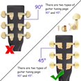 thumbnail image 4 of Pinzas de afinación para guitarra Gusnilo, 6 unidades, 3L3R Acoustic Gold, con accesorios, 4 of 7
