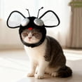 thumbnail image 5 of Funny Cat Butterfly Hat, Fly Pet Clothes Hat for Cats & Small Dogs, Cute Adjustable Dress up Headwear, Fun Pet Apparel for Halloween Parties, Holiday Photos, and Festive Photo Props A, 5 of 6